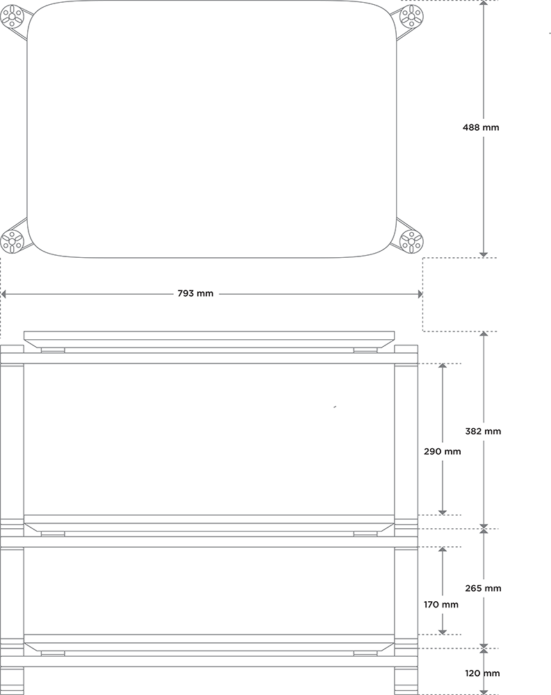 Ansuz titanium rack dimensions