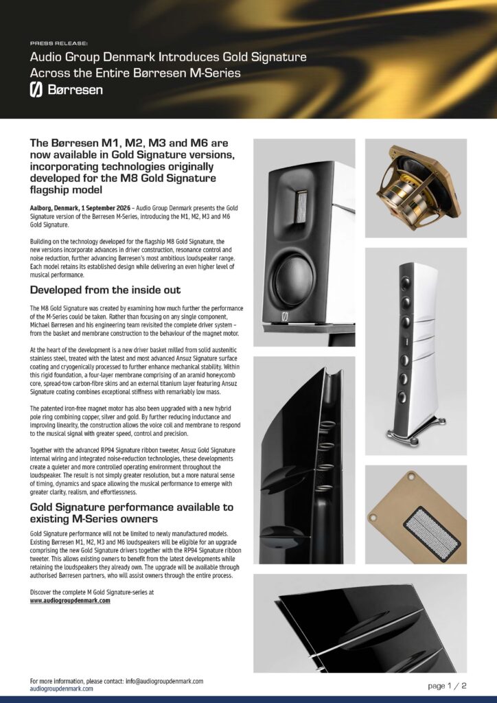 Børresen M-series GS_Press release