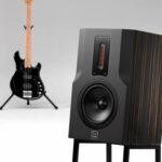 FinkTeam Kim Loudspeaker is 854 x 300 x 310 mm (HWD) Depth 412 mm with stand. The Kim delivers an accurate sound experience with impressive bass and mids.