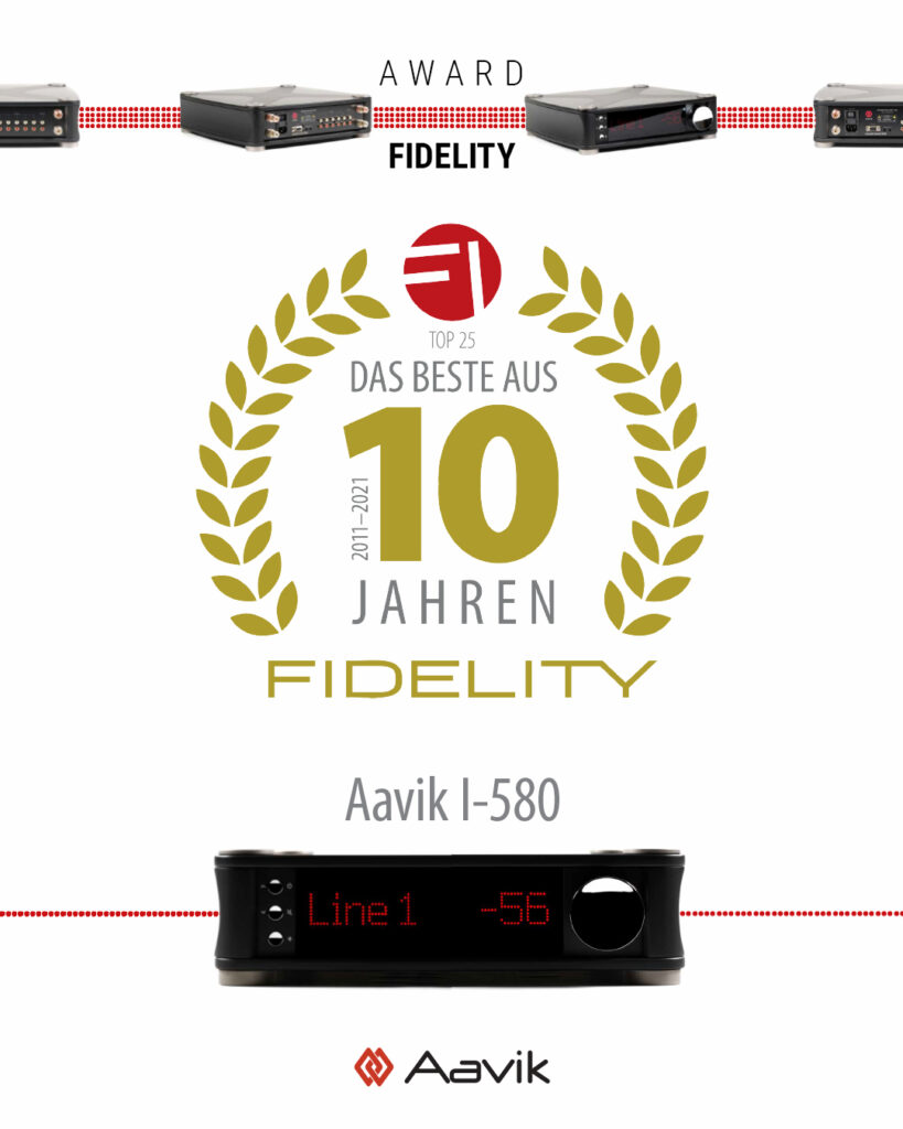 Aavik i-580 product of the decade - Fidelity Magazine Germany